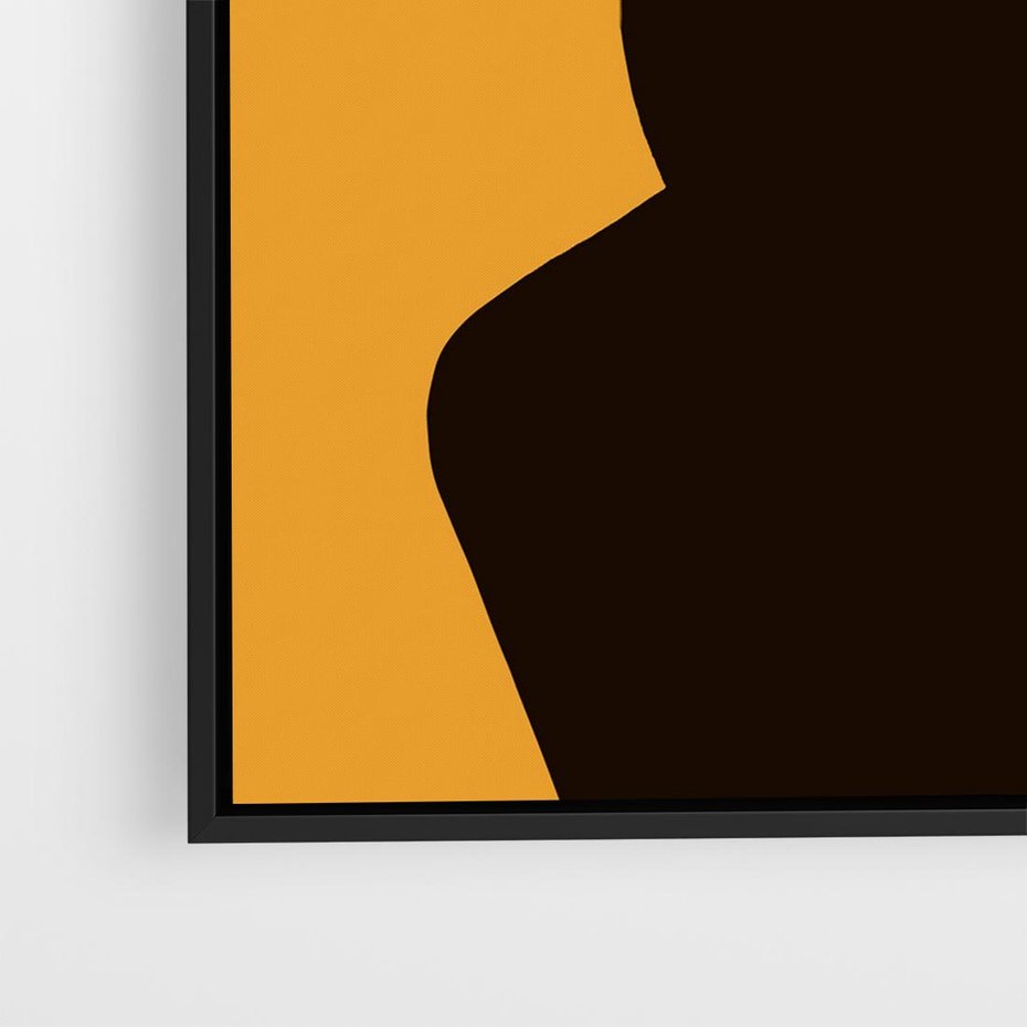 Obraz w ramie 50x50 - Transformacja Form - sztuka nowoczesna, plakat - rama czarna