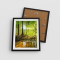 Plakat w ramie 40x50 - Las nad Wodą - las, woda - rama czarna
