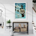 Plakat bez ramy 30x40 - Znaki Palm: Relaksująca Oaza - znak, palmy