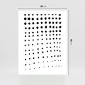 Plakat bez ramy 30x40 - Abstrakcyjna Transformacja - abstrakcyjna kompozycja z czarnych kropek, minimalistyczny czarno bialy plakat