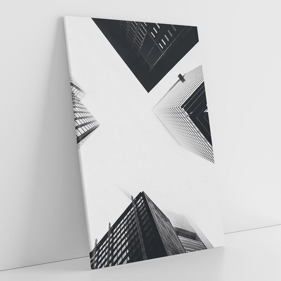 Obraz na płótnie 50x70 - Nowoczesna Dynamika - perspektywa, wieżowce