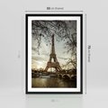 Plakat w ramie 50x70 - Uroczystość w Paryżu - Paryż, wieża - rama czarna