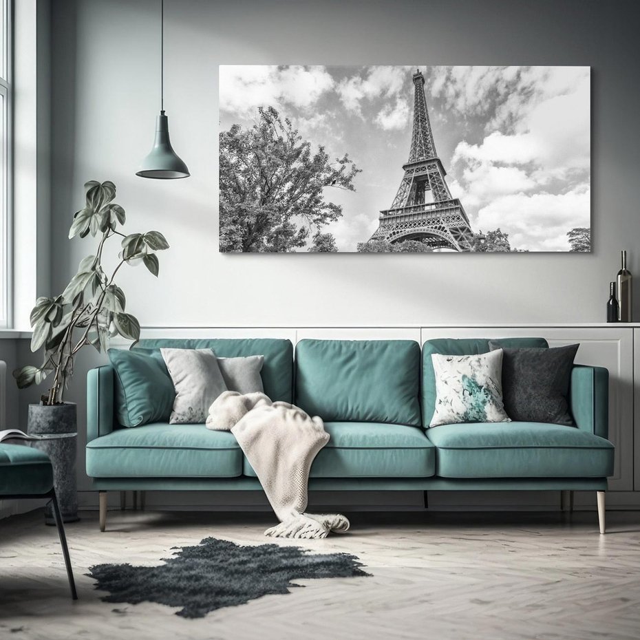 Obraz na płótnie 140x70 - Piękno architektury - Wieża, Eiffla