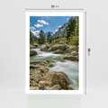 Plakat bez ramy 21x30 - Górski strumyk w harmonii - strumyk, górski