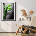Plakat bez ramy 21x30 - Bambusowa Harmonia - bambus, liście