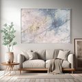 Obraz w ramie 120x80 - Luksusowa Dekoracja - marmur, złoto - rama biała