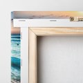 Obraz na płótnie 30x30 - Spokój morza: moment relaksu - plaża, morze