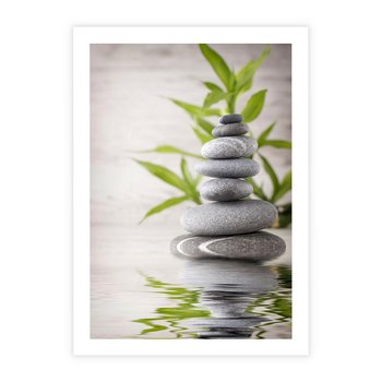 Plakat bez ramy 30x40 - Spa kamienie: naturalne piękno - spa, kamienie