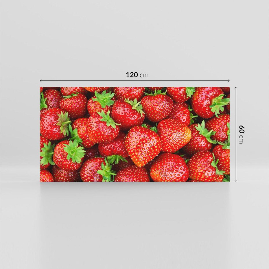 Obraz na płótnie 120x60 - Słodkie kuszenie - truskawki, owoce