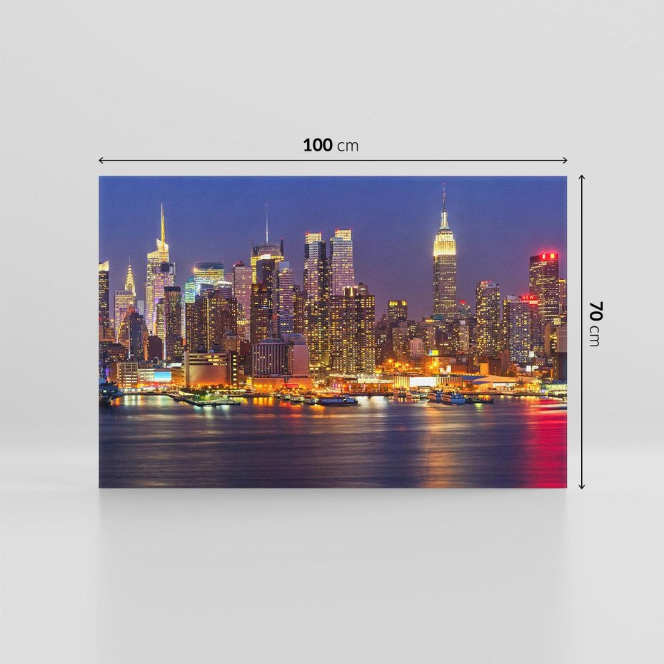 Obraz na płótnie 100x70 - Dusza Ameryki: miasto nieprzespanych nocy - Ameryka, USA