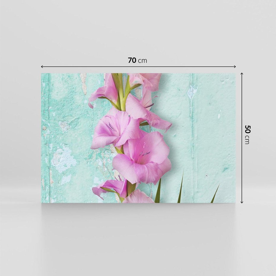 Obraz na płótnie 70x50 - Piękno w delikatności - kwiaty, różowe