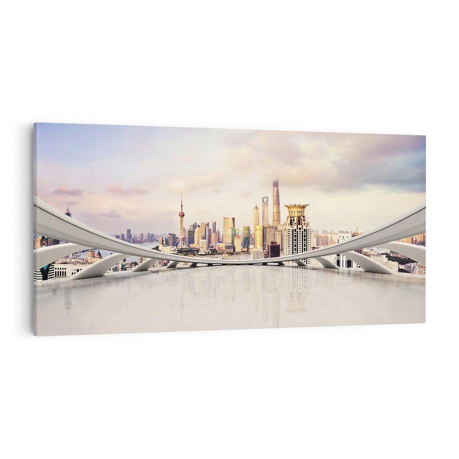 Obraz na płótnie 100x50 - Tętniące życiem Miasto Azji - Chiny, Miasto