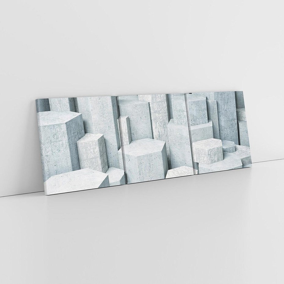 Obraz na płótnie 150x50 - Wymiarowe abstrakcje ożywiające przestrzeń - 3D, abstrakcja