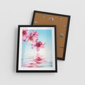 Plakat w ramie 40x50 - Magia kwitnącej wiśni - kwitnąca, wiśnia - rama czarna