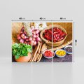 Obraz na płótnie 120x80 - Pełnia azjatyckich smaków - przyprawy, azja