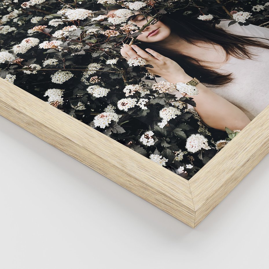 Zestaw obrazy w ramie 40x50 galeria - Typografia, dla, kobiet - rama drewno