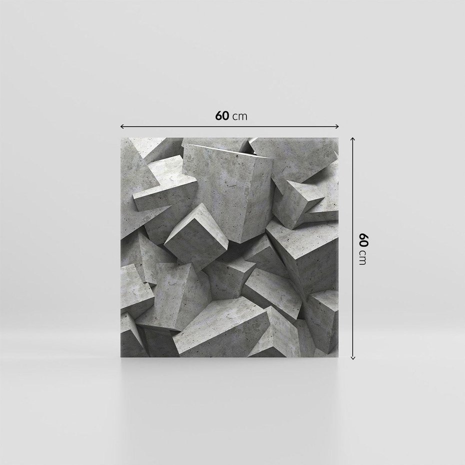 Obraz na płótnie 60x60 - Abstrakcja w Trzech Wymiarach - 3D, abstrakcja