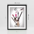 Plakat w ramie 30x40 - Moda, makijaż i relaks - moda, makijaż - rama czarna