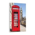 Obraz na płótnie 80x120 - Ikoniczna budka telefoniczna w Londynie - budka, telefoniczna
