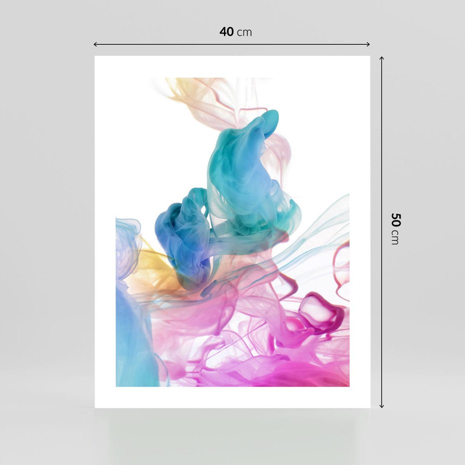 Plakat bez ramy 40x50 - Abstrakcyjne Pastelowe Piękno - abstrakcja, pastelowe