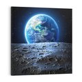 Obraz na płótnie 40x40 - Mistrzowskie spojrzenie na Ziemię - ziemia, kosmos