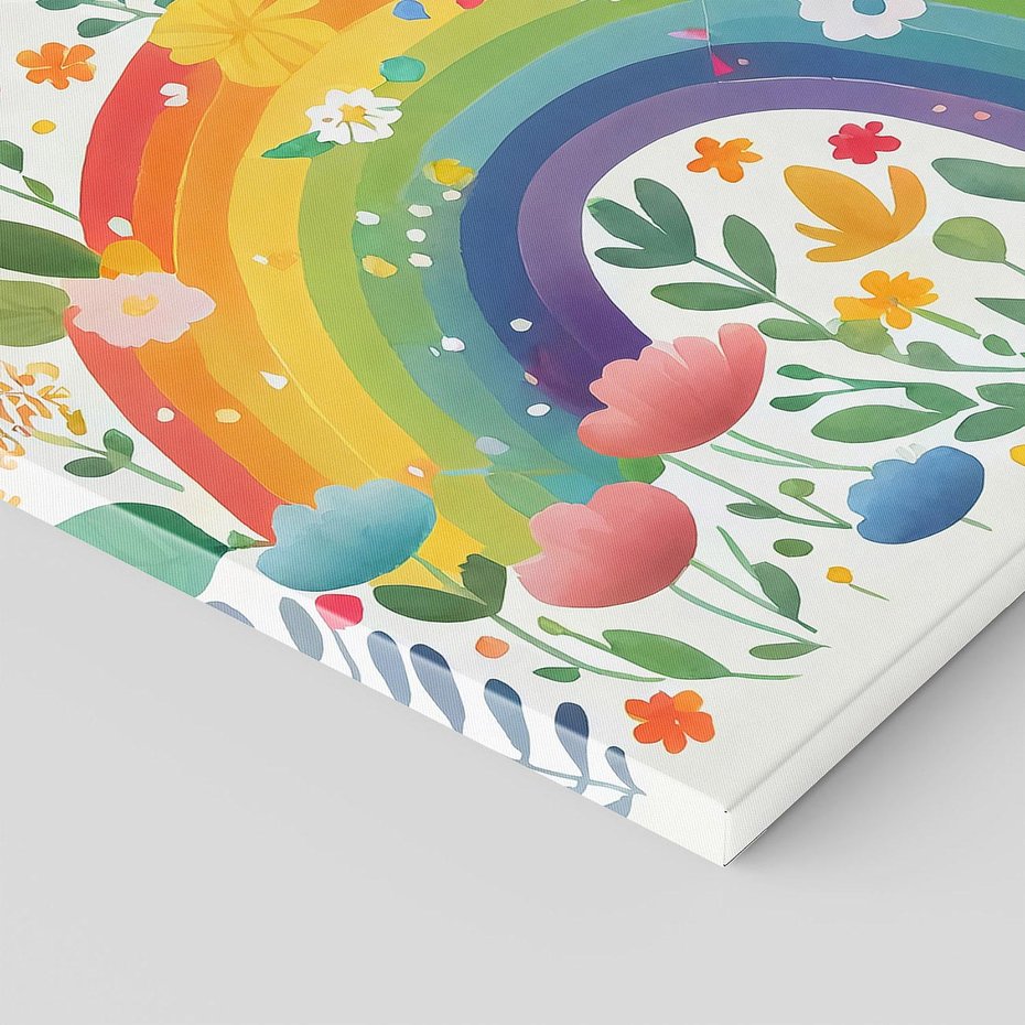 Obraz na płótnie 30x30 - Kolorowe Marzenia - obraz do pokoju dziecka, dziewczynki