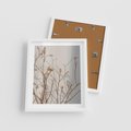 Plakat w ramie 40x50 - Boho gałązki suche - gałązki, suche - rama biała