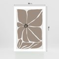 Plakat bez ramy 50x70 - Złudne Zmysły - abstrakcyjny kwiat, beże i brązy