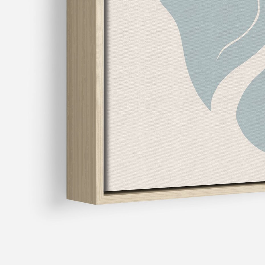 Obraz w ramie 80x120 - Kwiaty Pasteli - kwiaty, nowoczesne i minimalistyczne - rama drewno