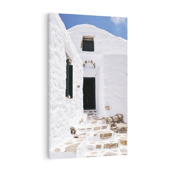 Obraz na płótnie 80x120 - Santorini - Grecja błękitem malowana - Santorini, Grecja
