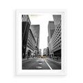 Plakat w ramie 50x70 - Ulica Nowego Jorku - ulica, Nowy Jork - rama biała