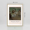 Plakat w ramie 50x70 - Elegancja Baletu - Edgar Degas, reprodukcja obrazu - rama drewno