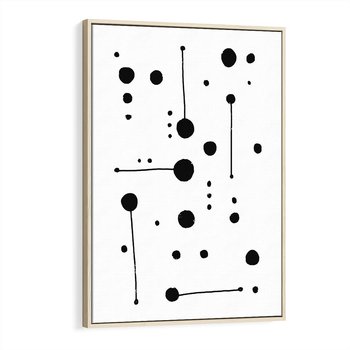 Obraz w ramie 80x120 - Złudne Odbicia - abstrakcja, minimalizm - rama drewno