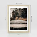 Plakat w ramie 40x50 - Fotografia w Ciepłych Barwach - odcienie brązu, fotografia - rama drewno