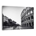 Obraz na płótnie 120x80 - Echa Historii - czarno biała fotografia, koloseum