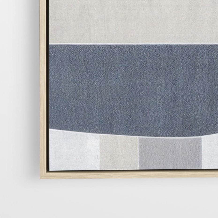 Obraz w ramie 120x80 - Odbicie wschodzącego jutra - graficzne kształty, geometria - rama drewno