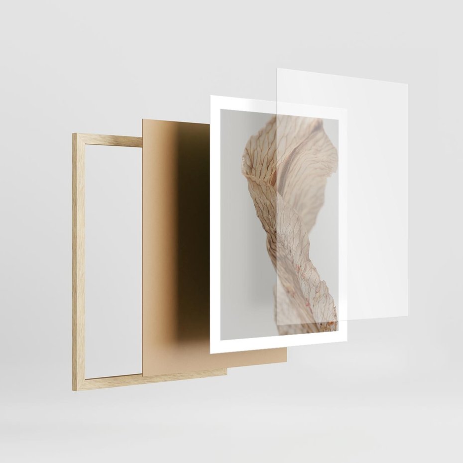 Plakat w ramie 50x70 - Suszone piękno - susz, suche - rama drewno