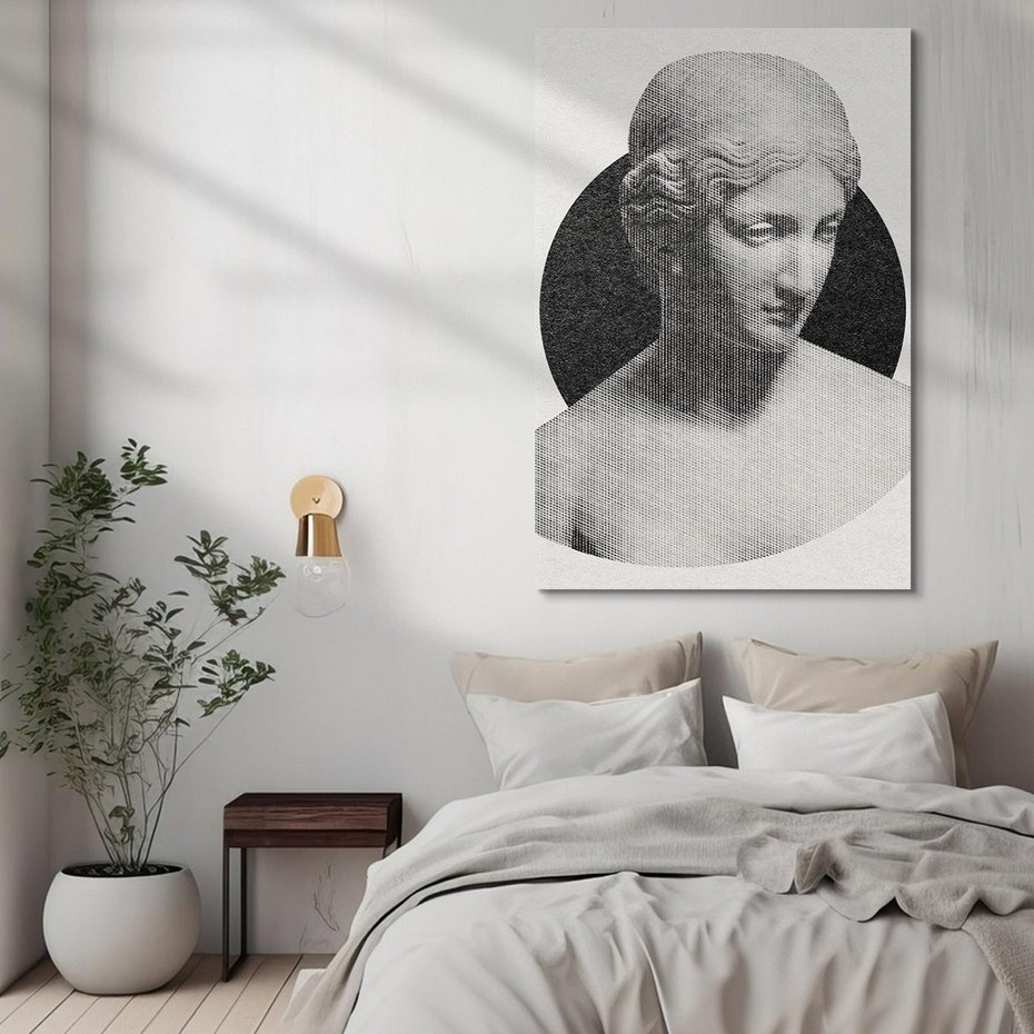 Obraz na płótnie 70x100 - Sztuka Zeszłych Czasów - antyczna rzeźba kobiety, posąg