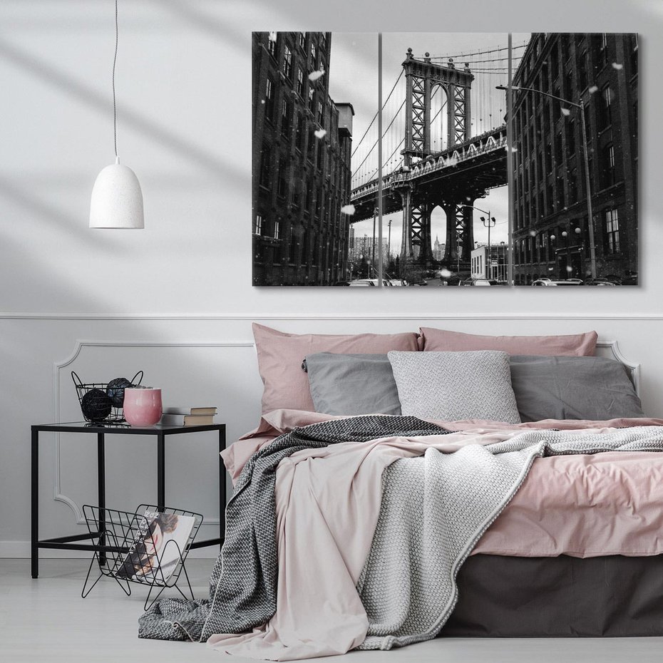 Obraz na płótnie 120x80 - Ikona Miasta - Nowy Jork, most