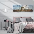 Obraz na płótnie 120x40 - Duch Manhattanu - most, Nowy Jork