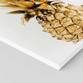 Obraz na płótnie 40x40 - Ekskluzywny Akcent - złoty, ananas