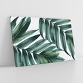 Obraz na płótnie 70x50 - Ruchome liście czasu - liście palmy, tropikalne