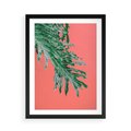 Plakat w ramie 50x70 - Energetyczna Eksplozja Natury - liście, kolor - rama czarna