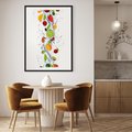 Plakat bez ramy 30x40 - Kulinarne Inspiracje - owoce, woda