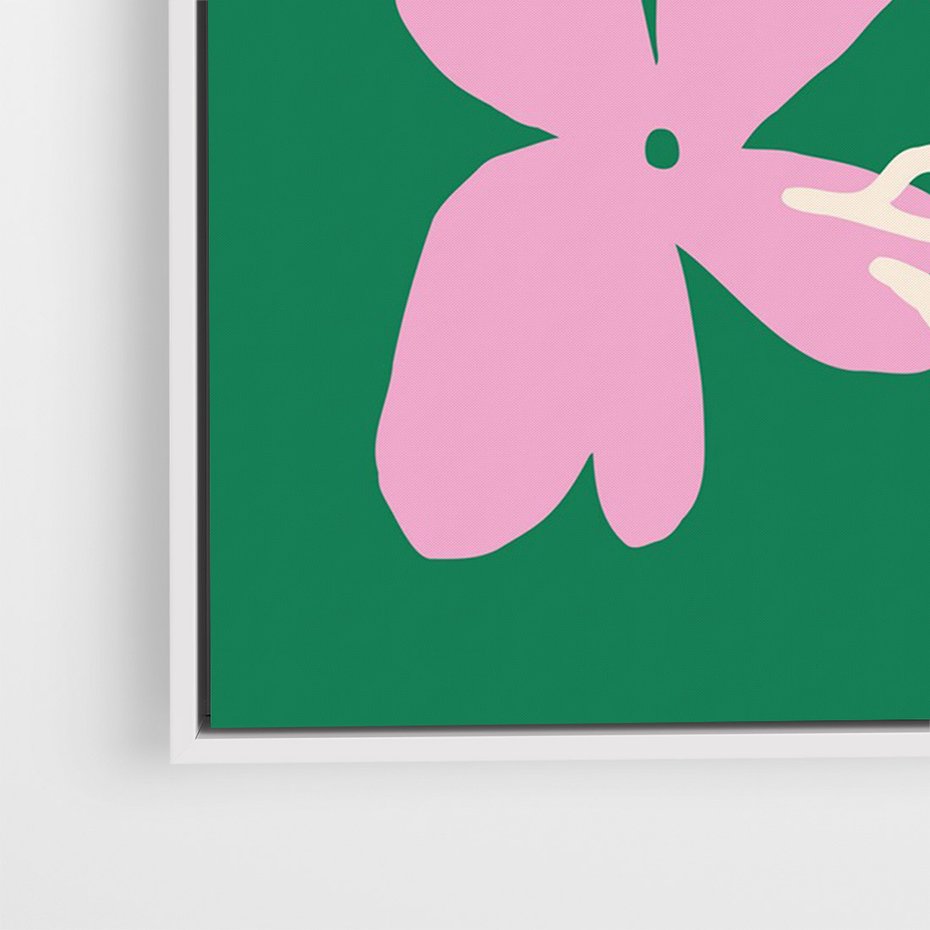 Obraz w ramie 50x70 - Wewnętrzne Fale - abstrakcyjny plakat, boho styl - rama biała