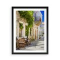 Plakat w ramie 50x70 - Zaklęta Przestrzeń - uliczka, perspektywa - rama czarna