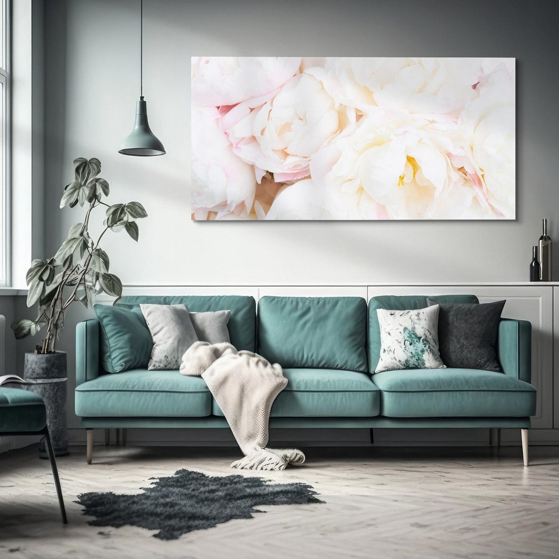Obraz na płótnie 140x70 - natura w pełnym rozkwicie - kwiaty