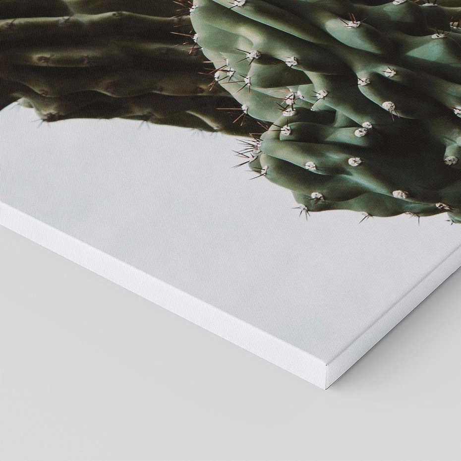 Obraz na płótnie 90x30 - Boho oaza wśród kaktusów - kaktusy, pustynia