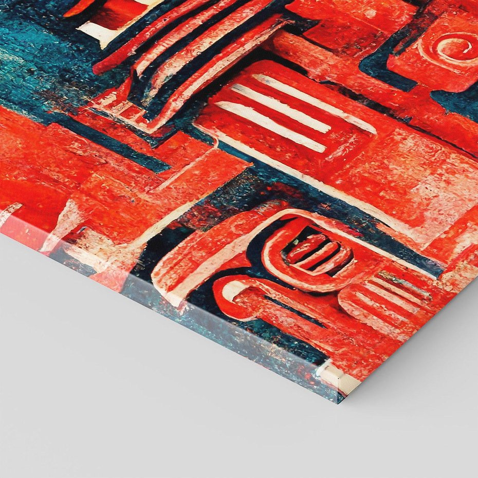 Obraz na płótnie 30x30 - Mistyka Wschodnich Światów - orientalna sztuka, nawiązanie do Japonii