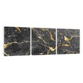 Obraz na płótnie 120x40 - Egzotyczny Blask - marmur, złoto